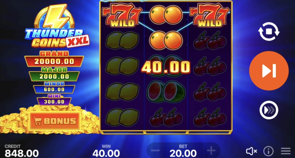 Thunder Coins XXL: Hold and Win Slot
